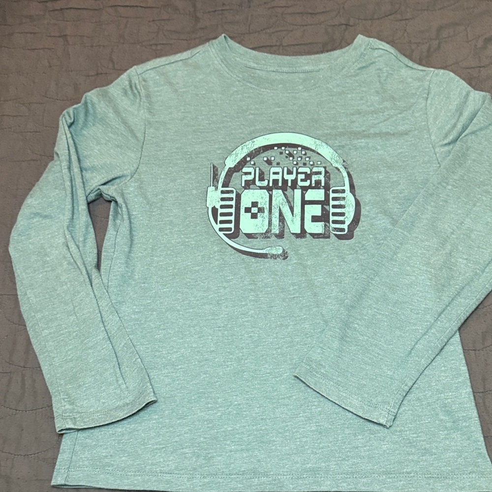 CAT & JACK | Player One Kids Long Sleeve Shirt - Green